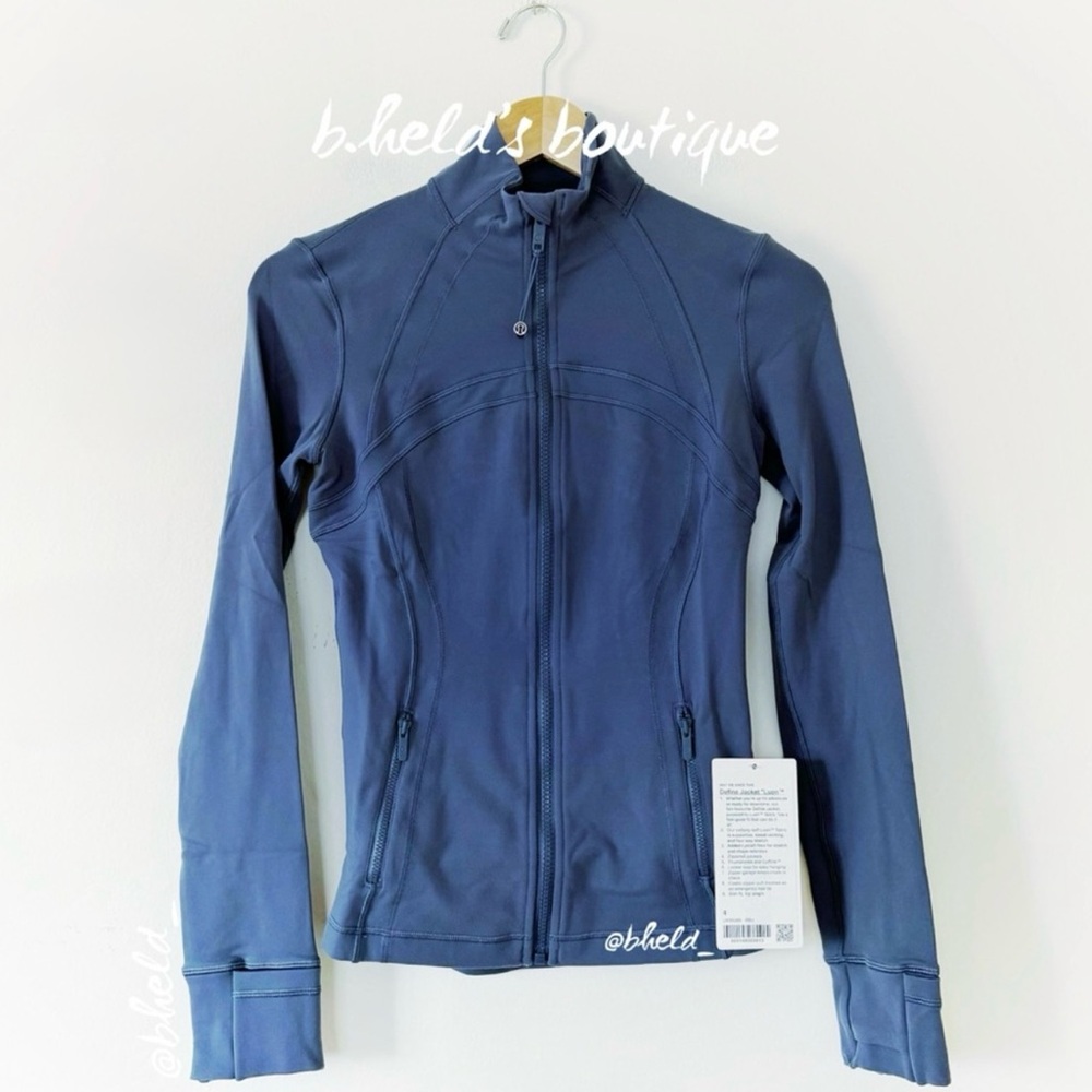 lululemon Define Jacket *Luon in Iron Blue Size 4 Brand New NWT